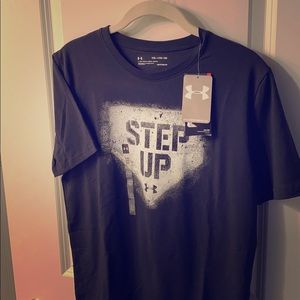 Under Armour Boys Black Baseball T-Shirt